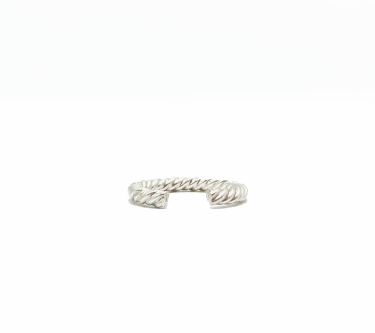 Swirl Band Toe Ring .925