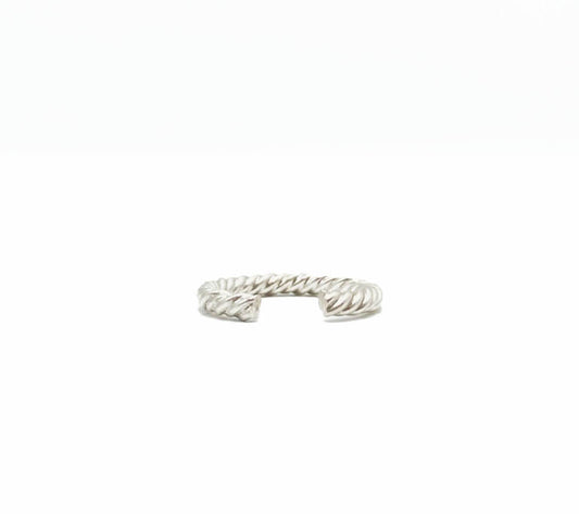 Swirl Band Toe Ring .925