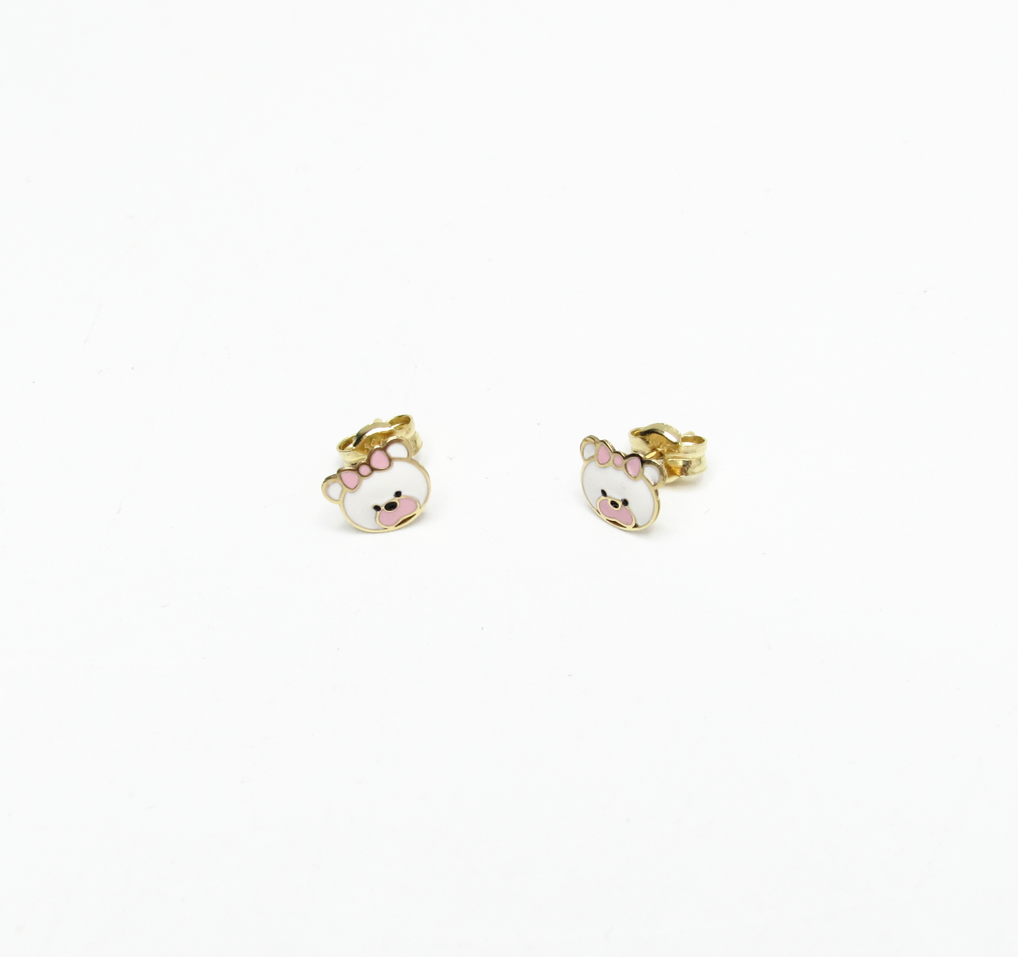 Mini Teddy Talk Stud 14K Gold