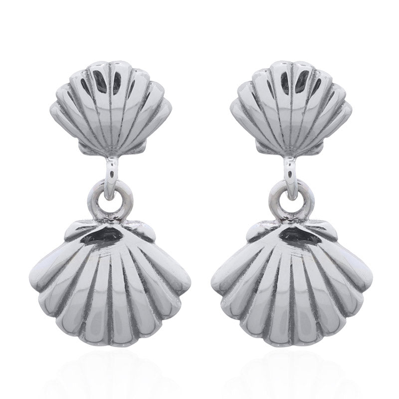 Clam Shell Earrings .925