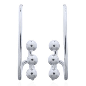 Beaded Cuff Earring .925