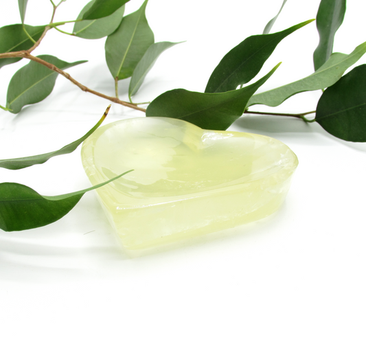 Yellow Fluorite Heart Tray