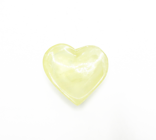 Yellow Fluorite Heart Tray