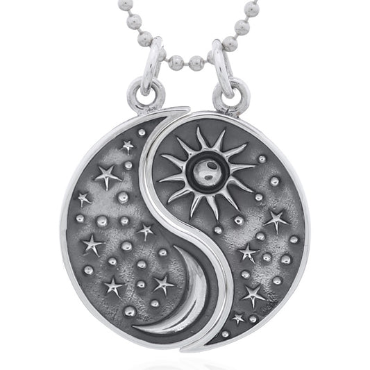 Sun & Moon Friendship Necklace .925