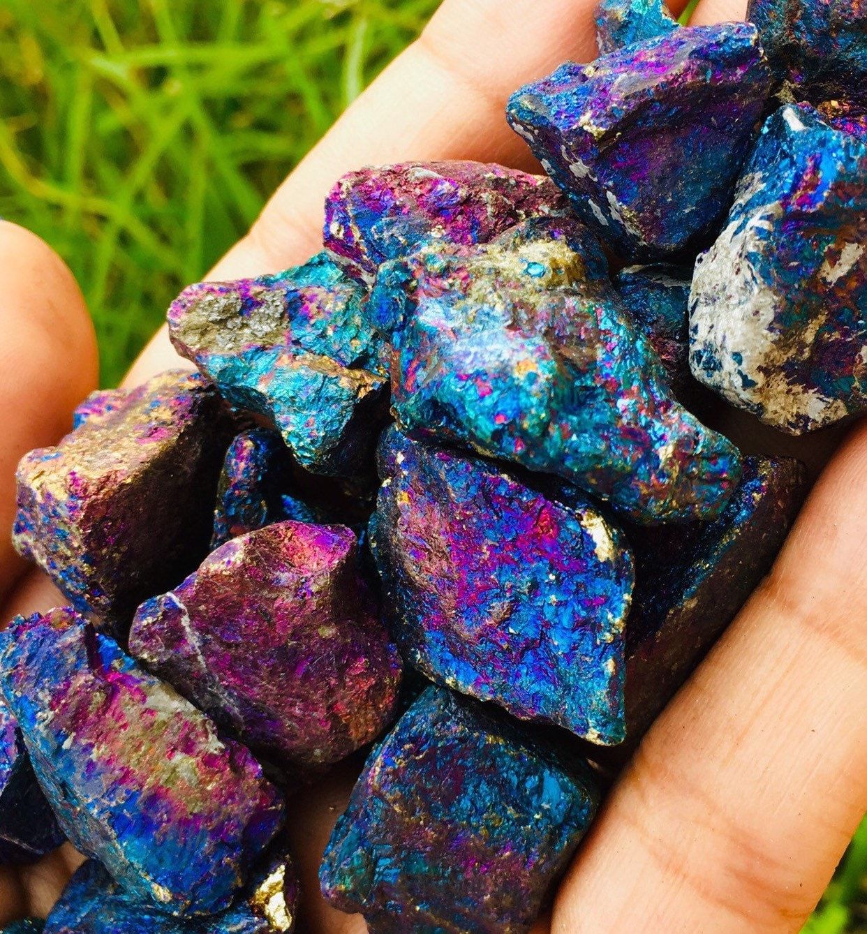 Peacock Ore (Bornite/Chalcopyrite)