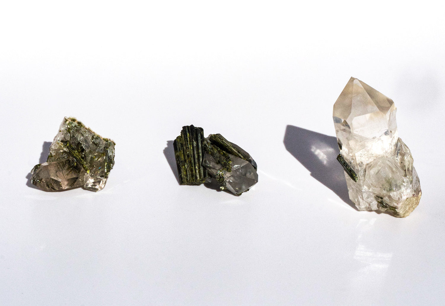 Green Tourmaline & Quartz