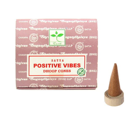 Satya Positive Vibes Cone Incense