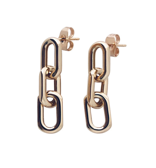 14K GF Chain Earrings