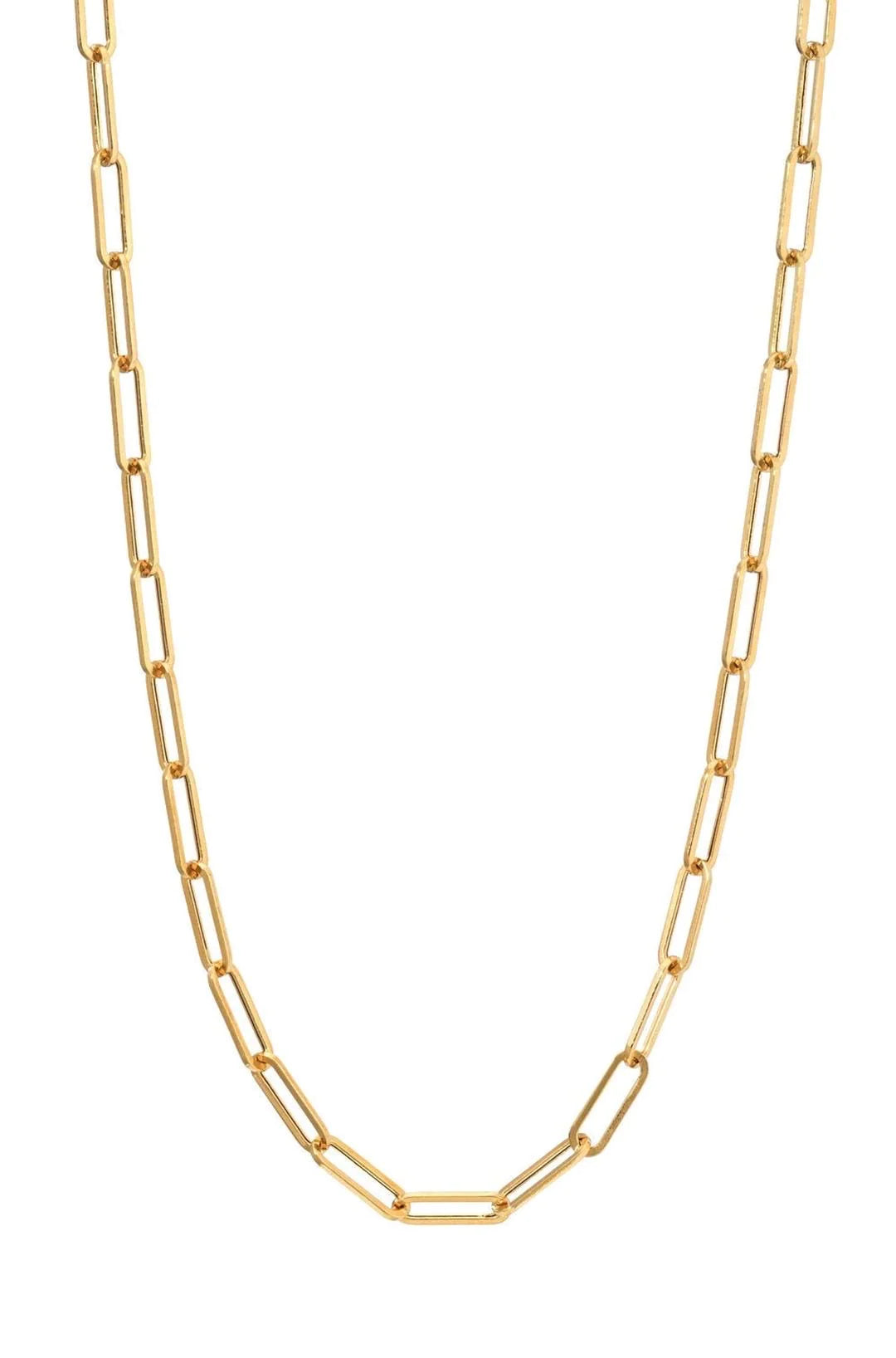 Paperclip Necklace 16" 14k GF