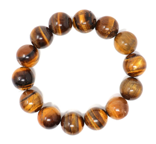 Tigers Eye Stretch Bracelet 14mm