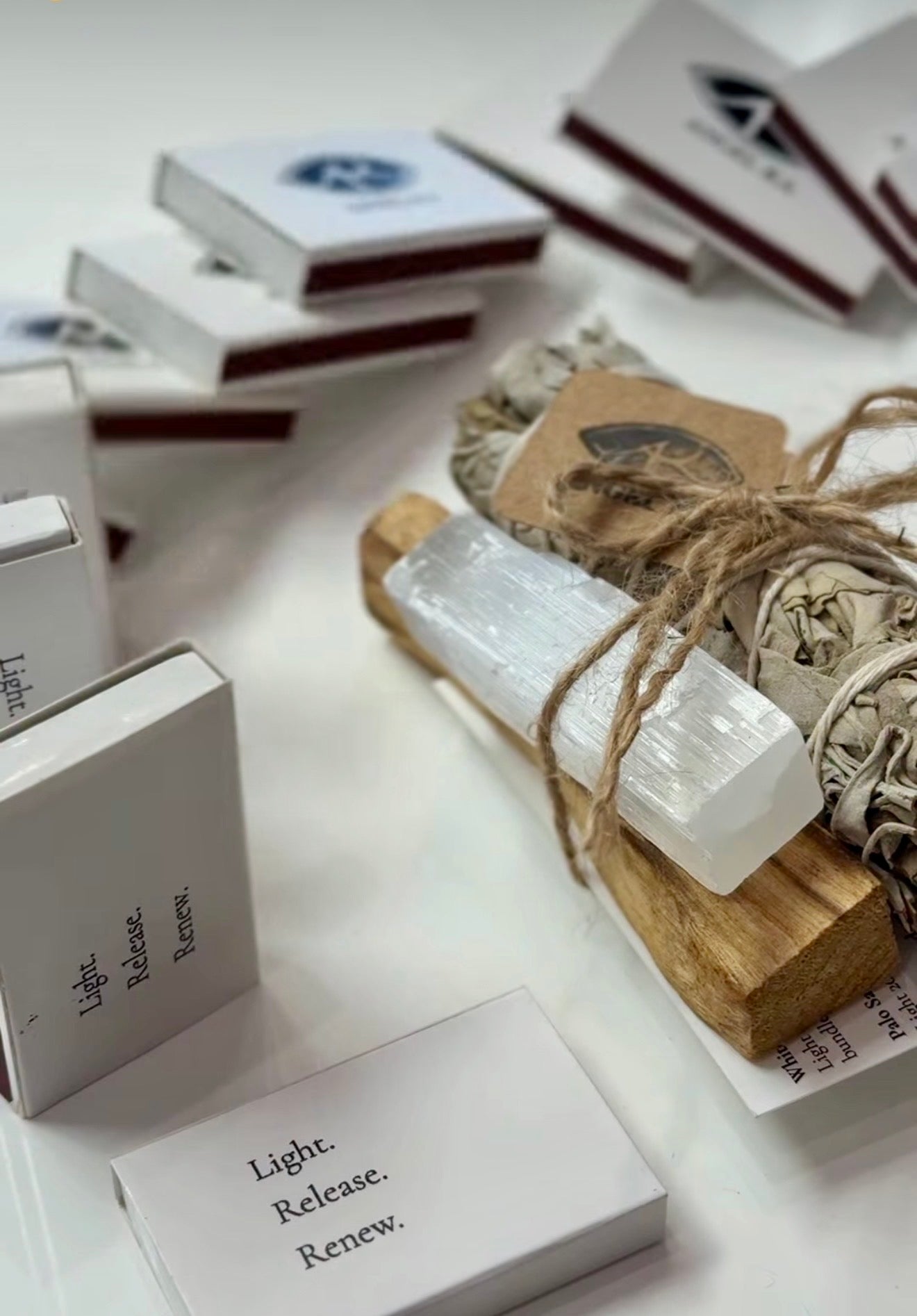 The Reset Ritual | White Sage, Palo Santo, & Selenite Cleansing Kit