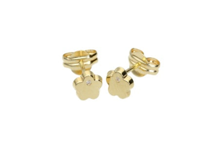 Gold Flower Stud 14K Gold
