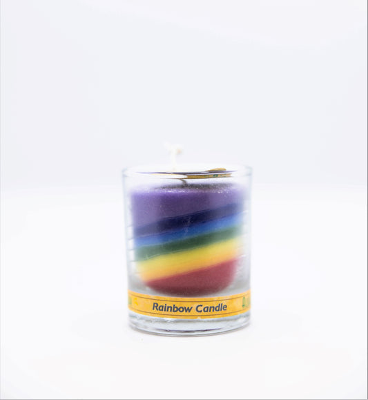 Mini Rainbow Chakra Unscented Candle