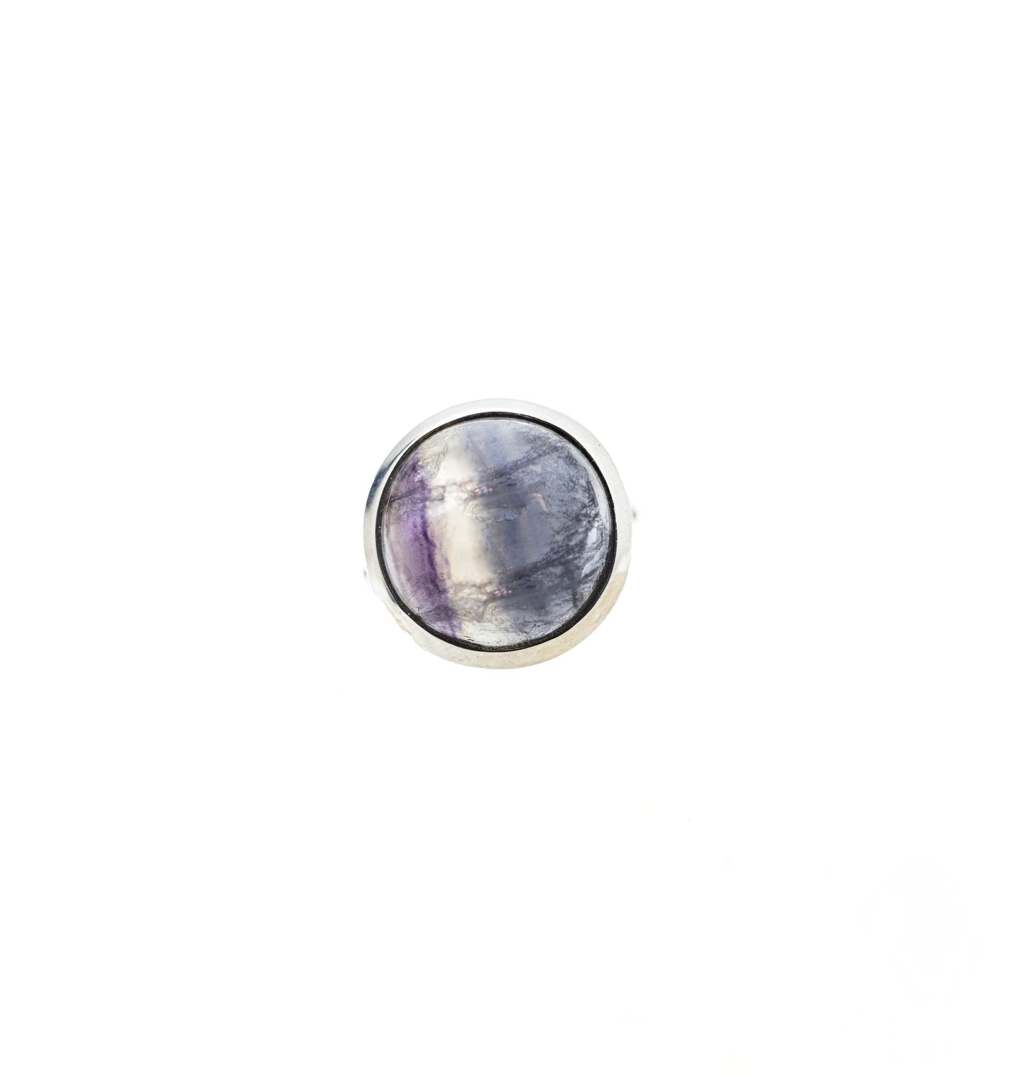 Fluorite Round Cocktail Ring .925