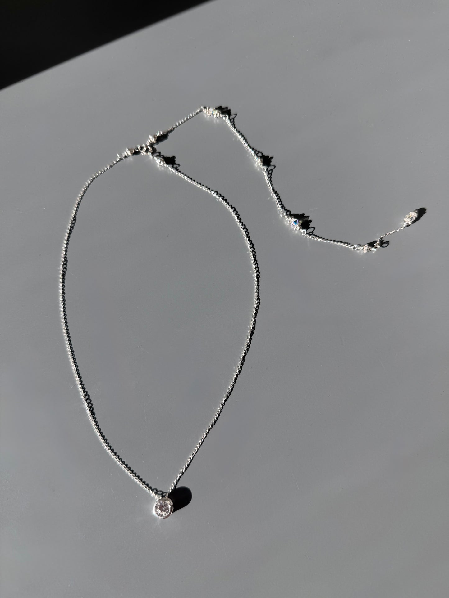 Swarovski Crystal Backdrop Necklace | Sterling Silver