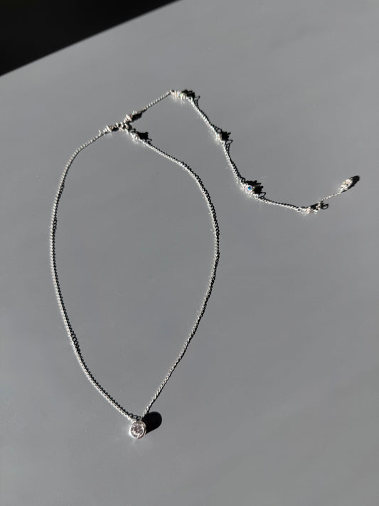 Swarovski Crystal Backdrop Necklace | Sterling Silver