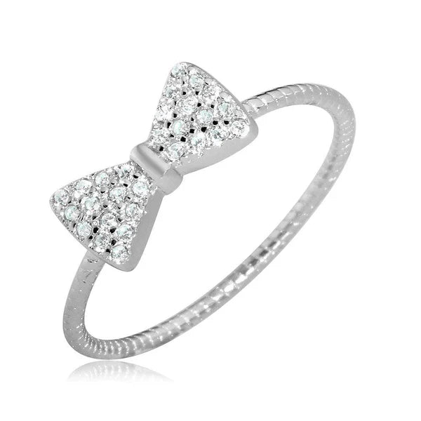Bling Bow Ring .925