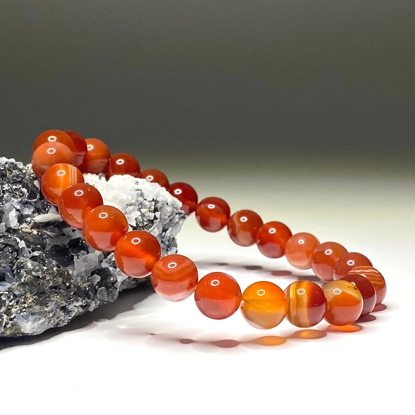 Carnelian Stretch Bracelet 8mm