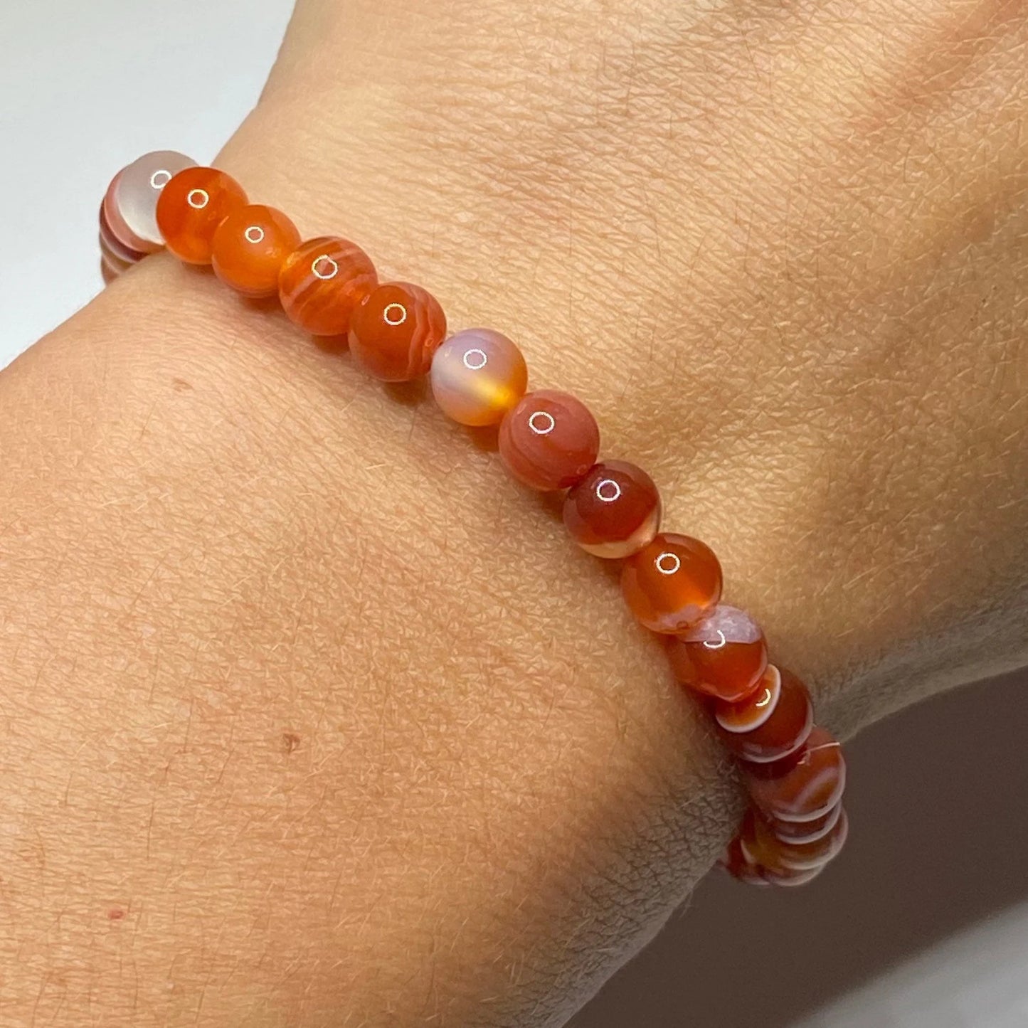 Carnelian Stretch Bracelet 8mm