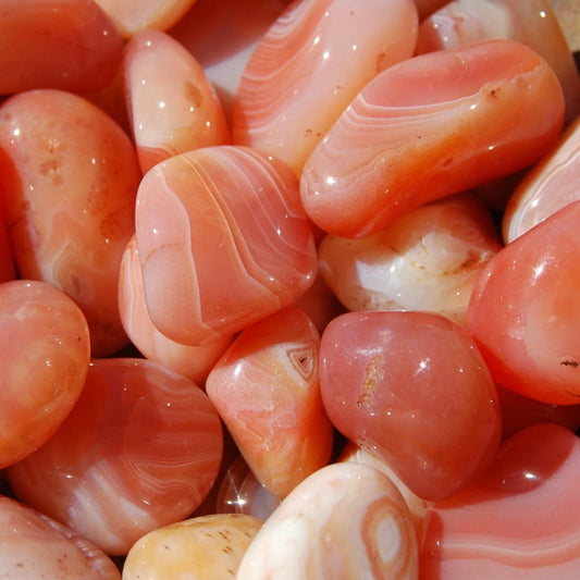 Carnelian Tumbled Pocket Stone Grade AA