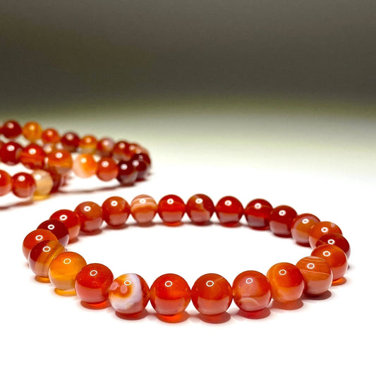 Carnelian Stretch Bracelet 8mm