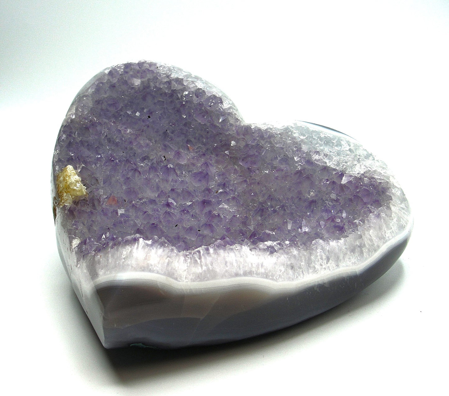 Agate x Amethyst Heart