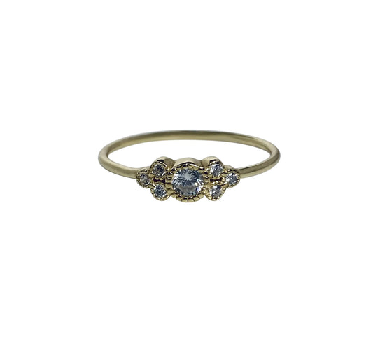 Triple Dotted Ring 14K GP