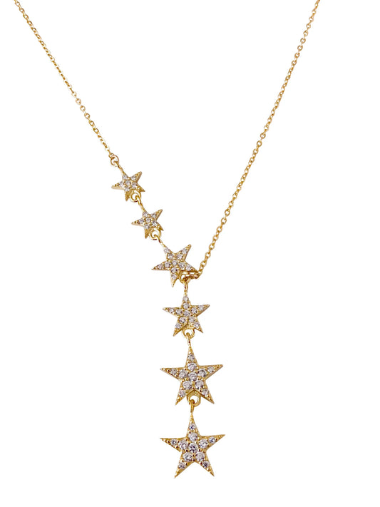 Falling Stars Necklace 14K GP