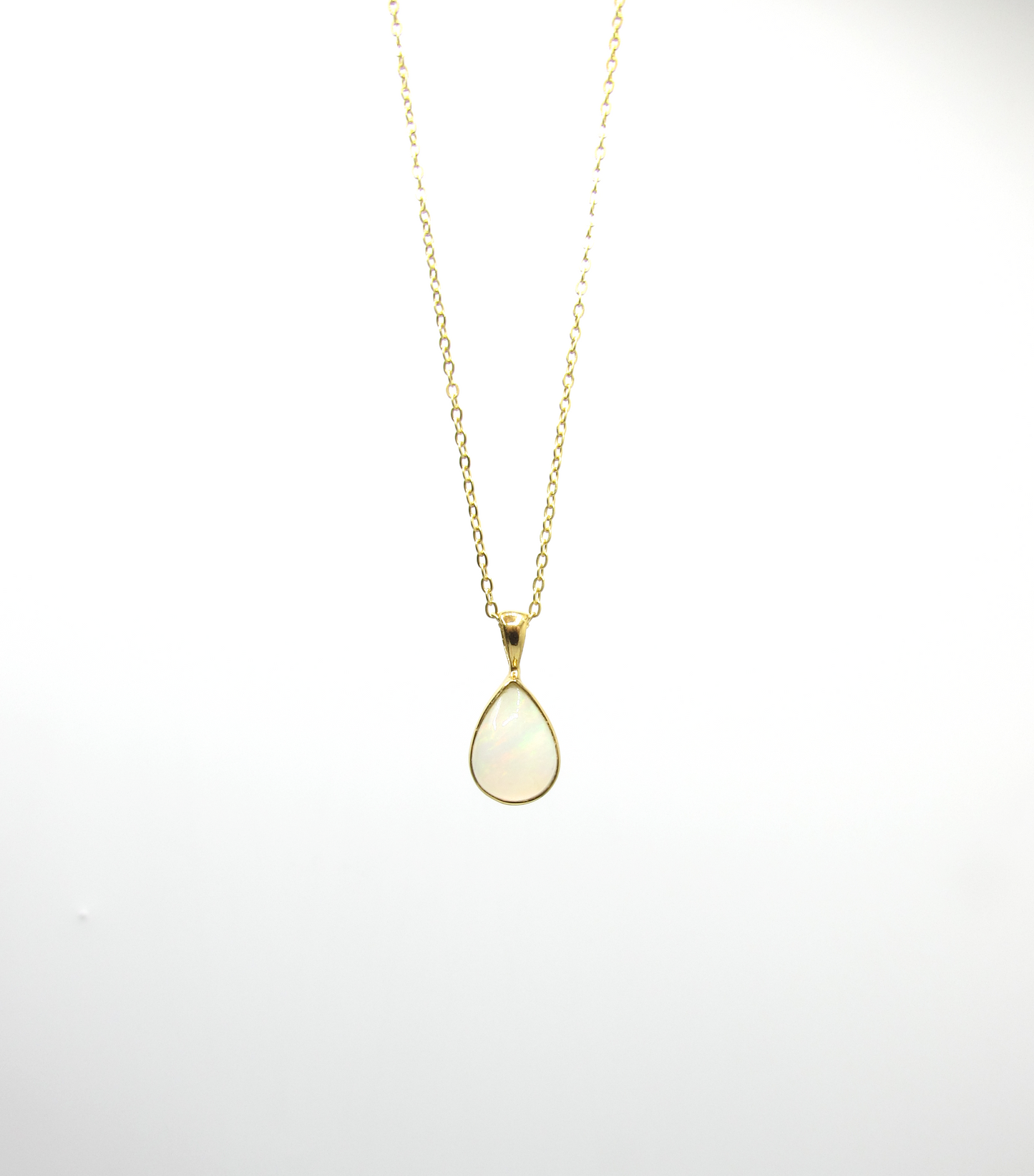 Ethiopian Opal Pendant – 14K Gold Vermeil