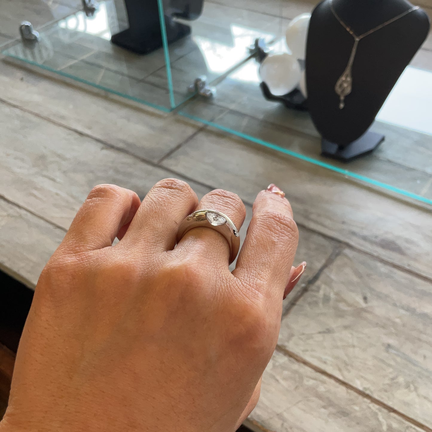 Saturn Globe Ring .925 - 6.5