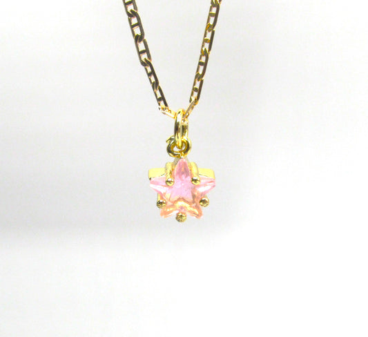 Pink Star GF Necklace