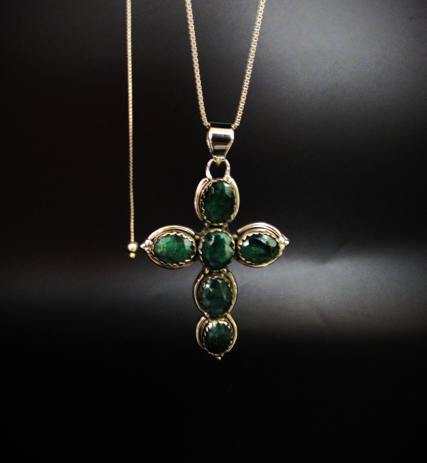 Royal Crystal Cross Necklace .925