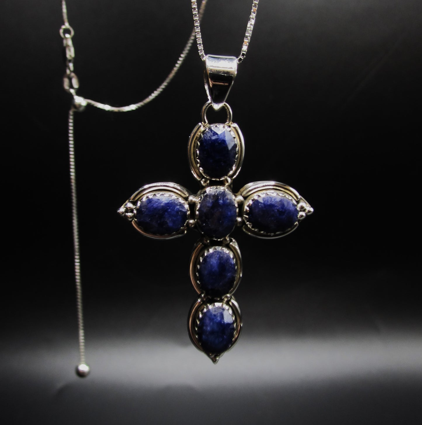 Royal Crystal Cross Necklace .925