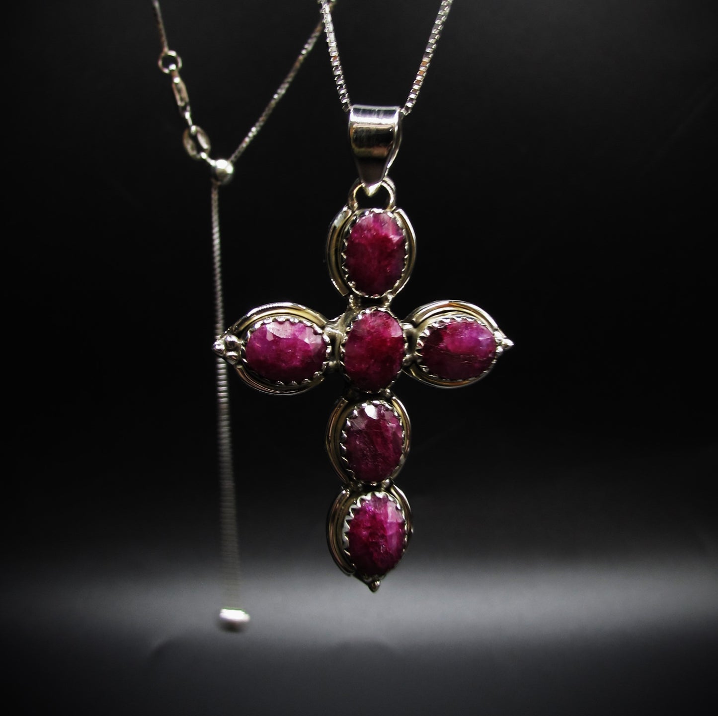 Royal Crystal Cross Necklace .925