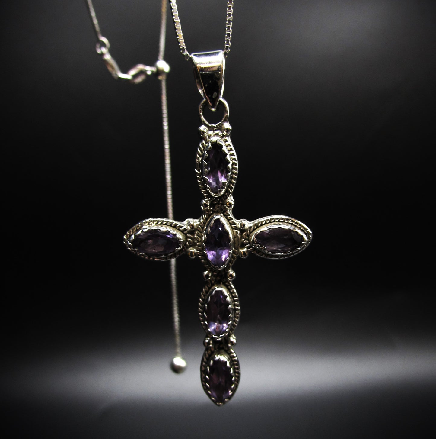 Royal Crystal Cross Necklace .925