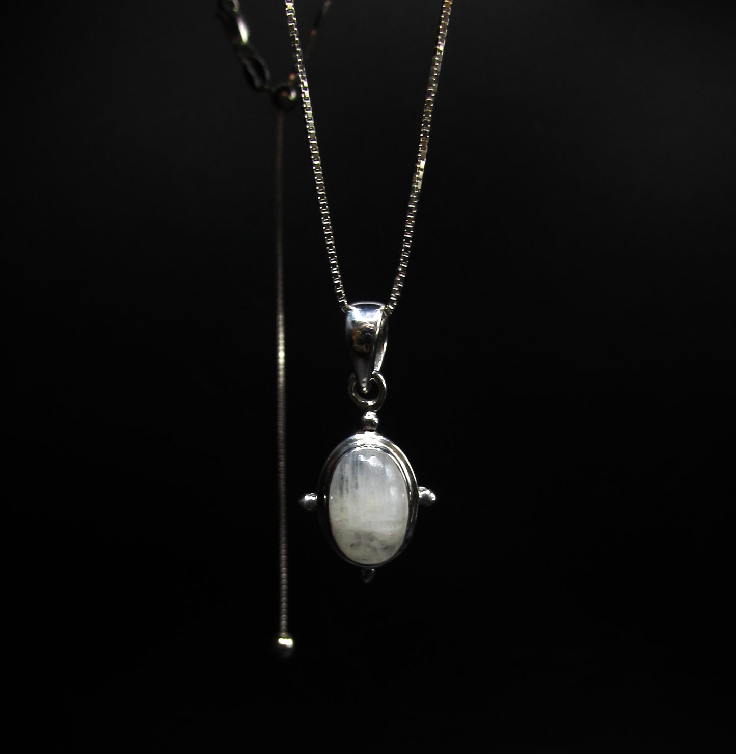 Moonstone Helm Necklace .925