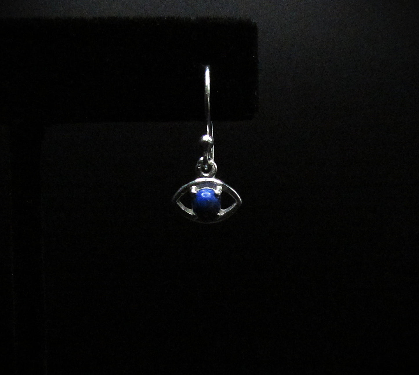 Lapis Lazuli Evil Eye Earrings .925