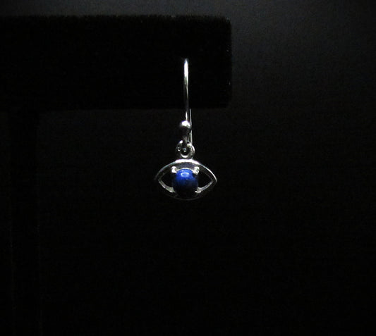 Lapis Lazuli Evil Eye Earrings .925