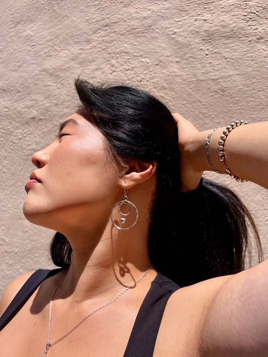 Circles x Ball Earrings .925
