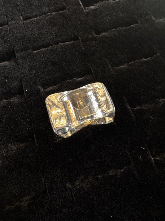 Clear Cocktail Ring
