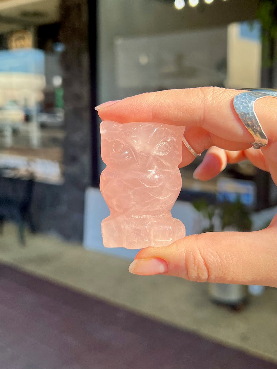 Rose Quartz Owl Animal Crossing Totem