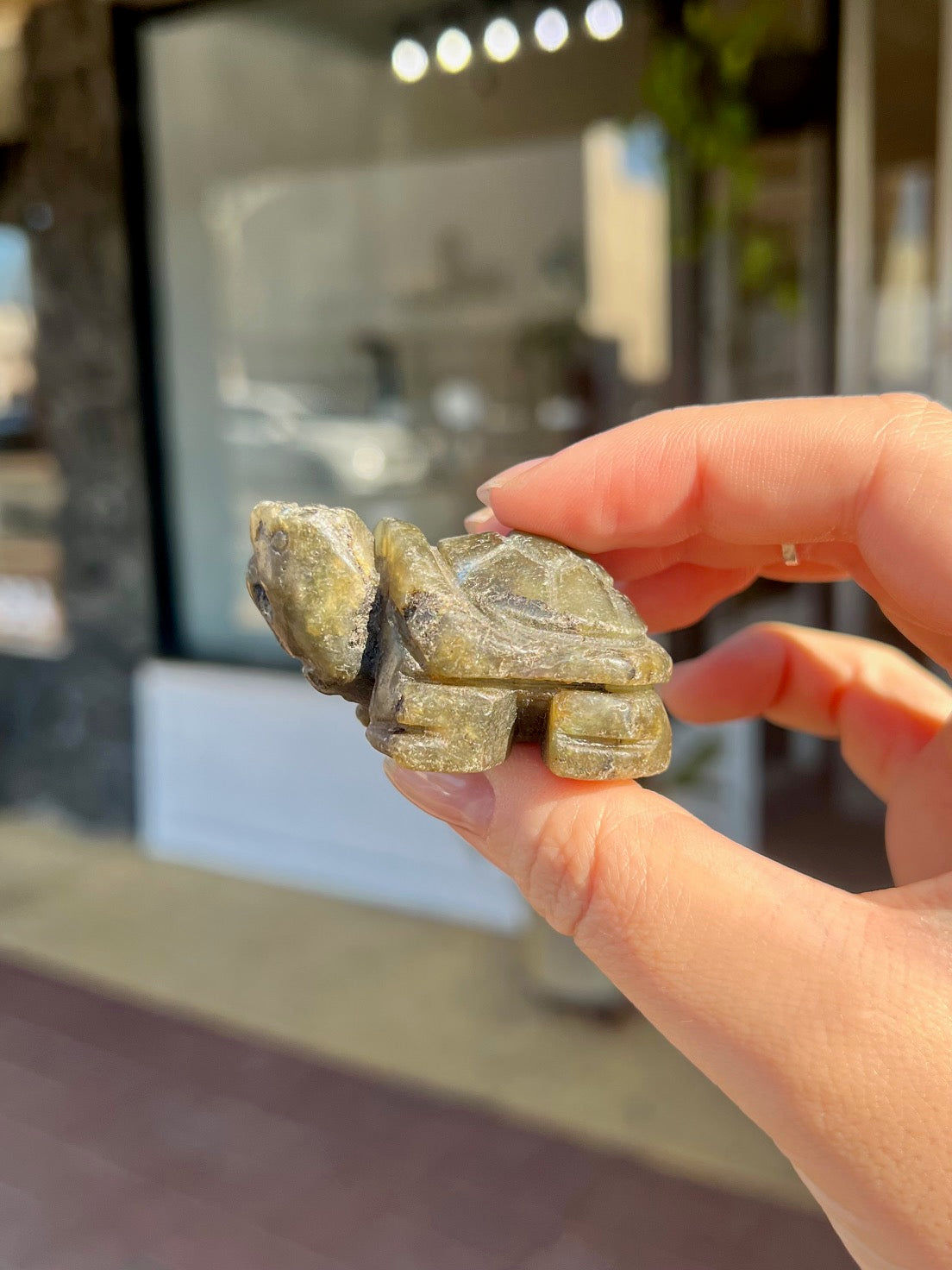 Labradorite Tortoise Animal Crossing Totem