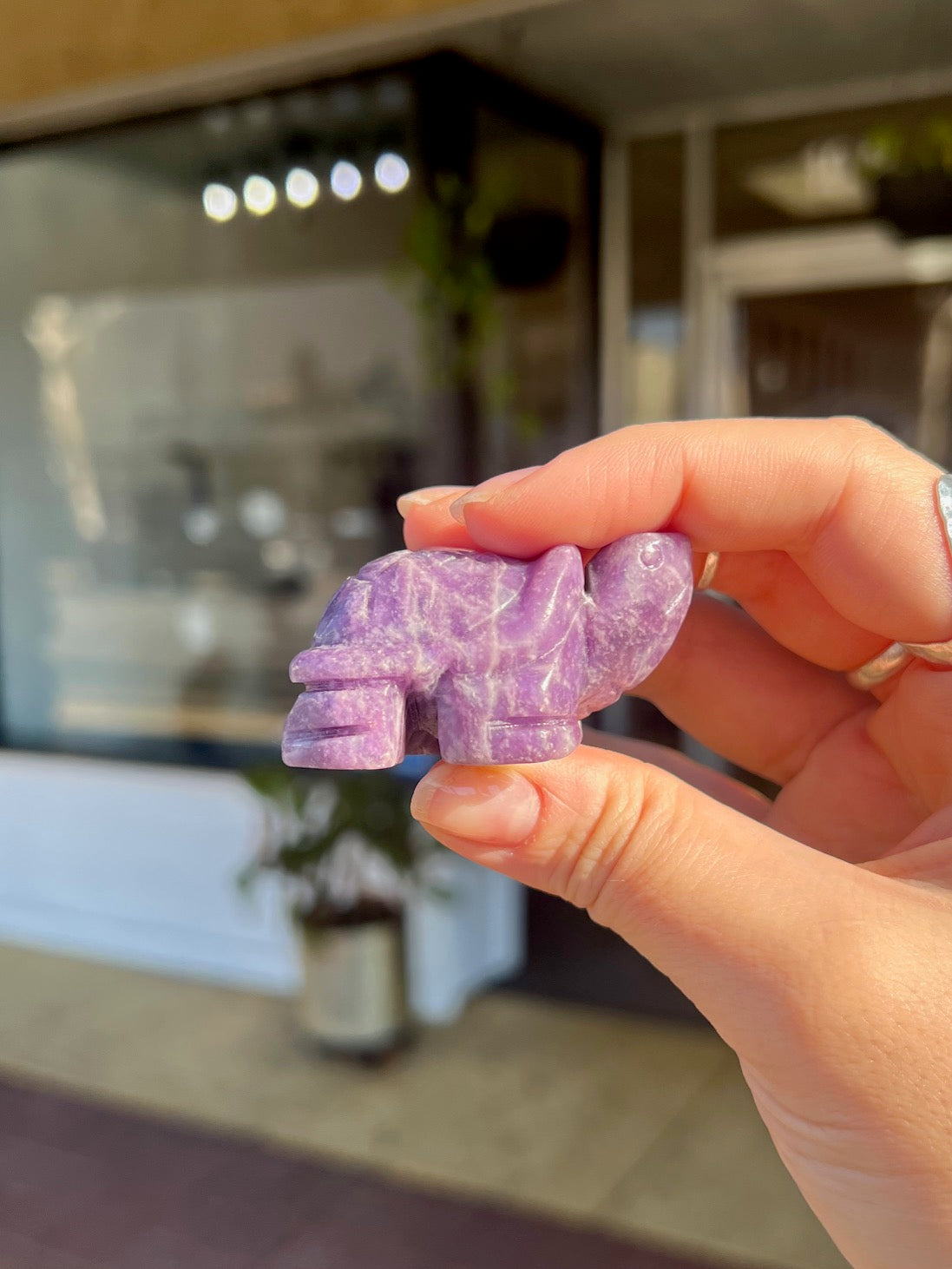 Lepidolite Tortoise Animal Crossing Totem