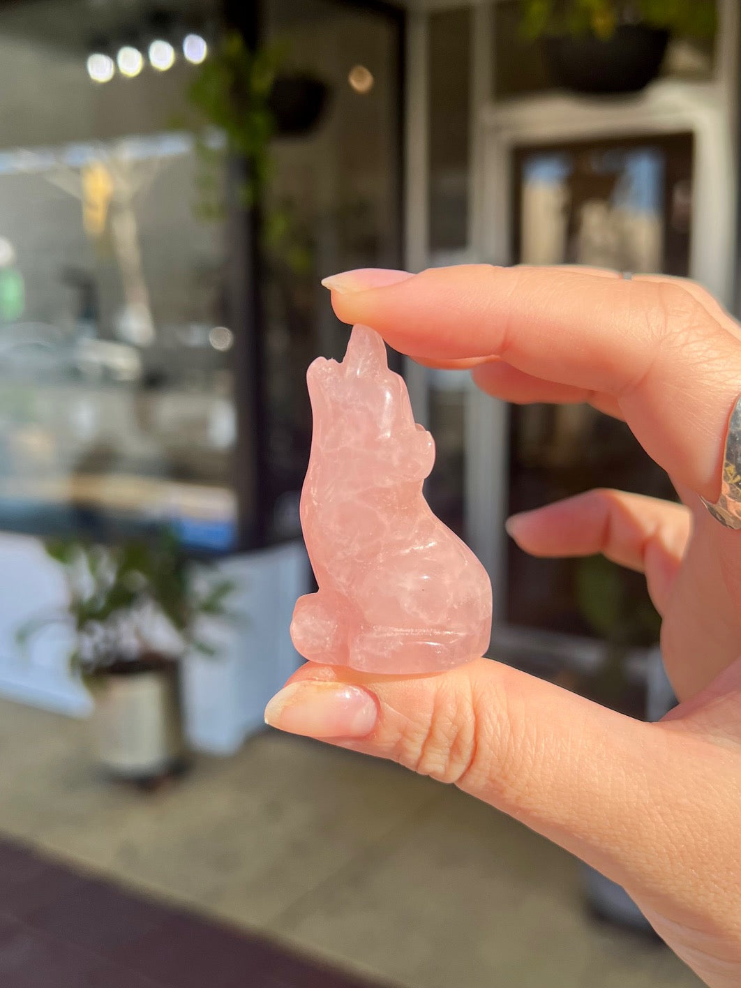 Rose Quartz Wolf Animal Crossing Totem