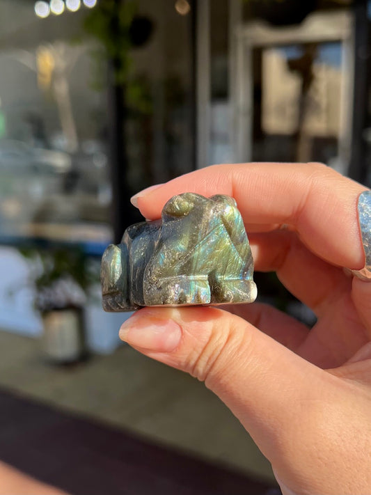 Labradorite Frog Animal Crossing Totem
