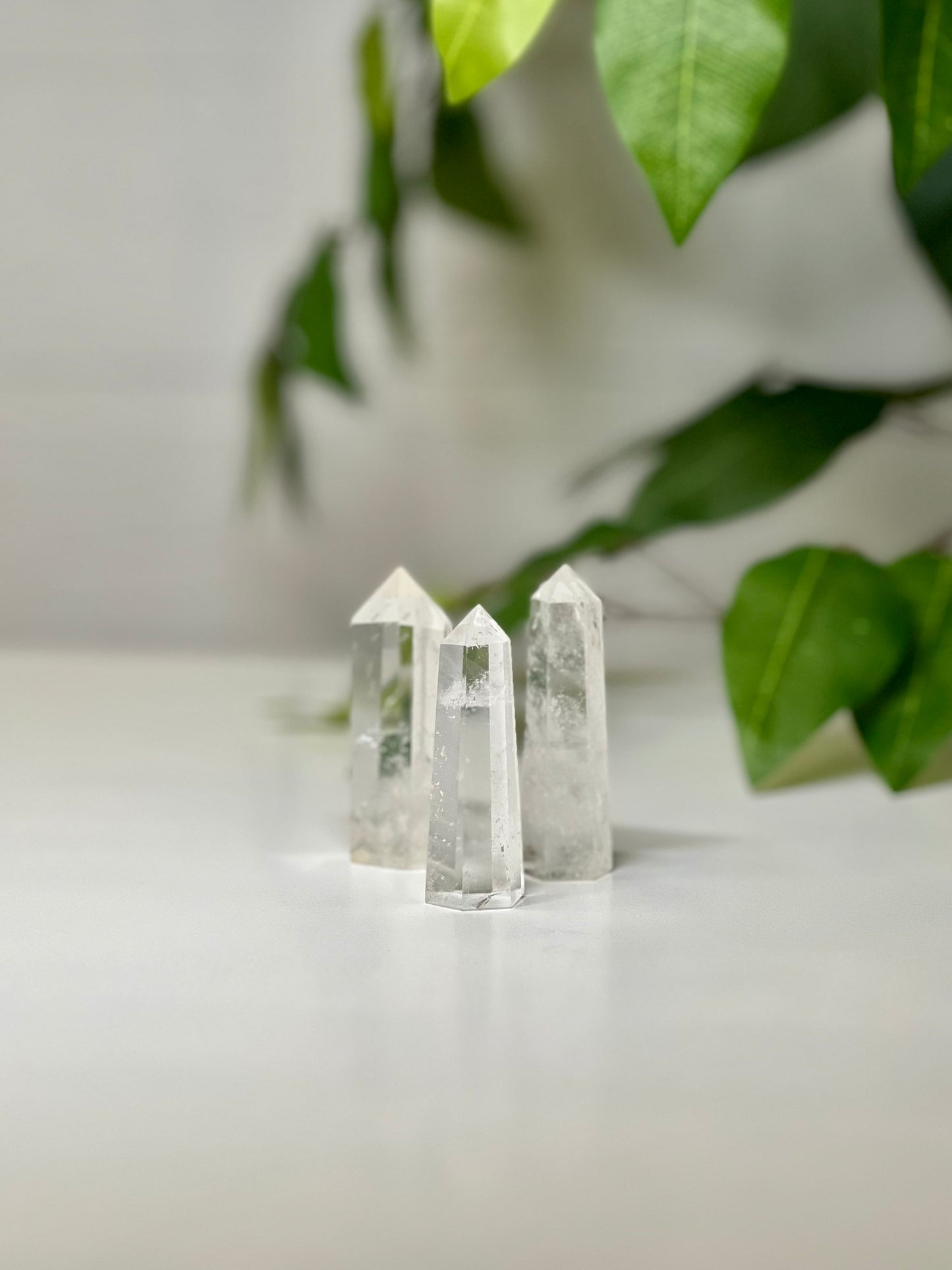 Clear quartz mini crystal tower