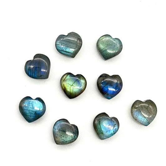 Mini Labradorite Hearts