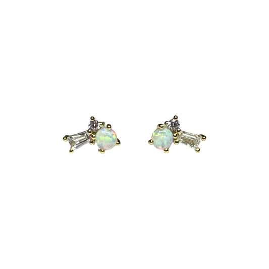 Opal Constallation Studs 14K GP