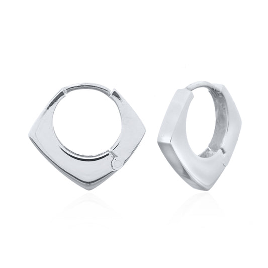 Pentagon Mini Hoop .925