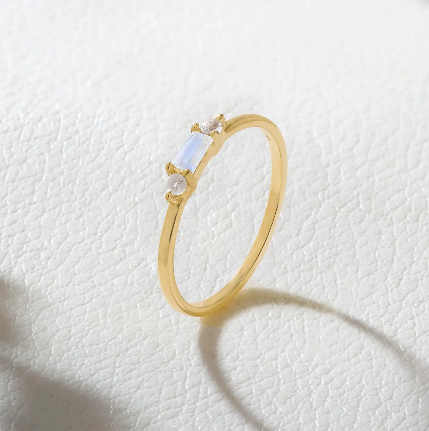 Mini Moonstone Ring 14K GP